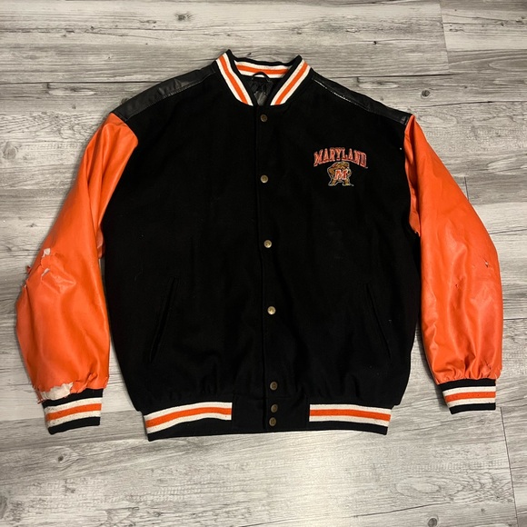 Vintage Steve & Barry’s Varsity Jacket - Maryland Terps College - Picture 1 of 4